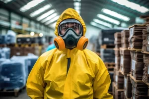 Clean Hazardous Materials in a Warehouse