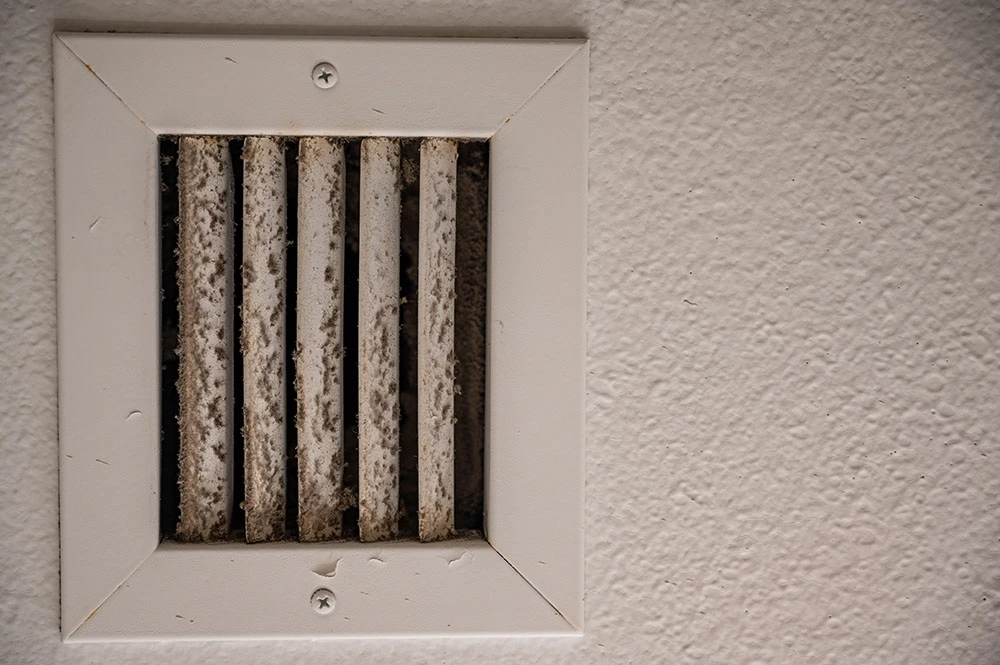 Mould-on-vent