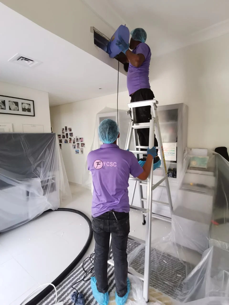 ac duct cleaning work